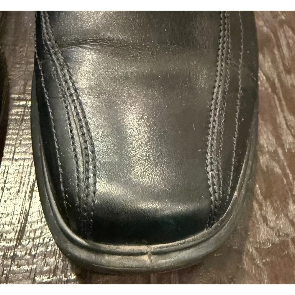 ECCO EU 43 US 9-9.5 Helsinki 2 Slip On‎ Loafers Black Leather Dress Shoes